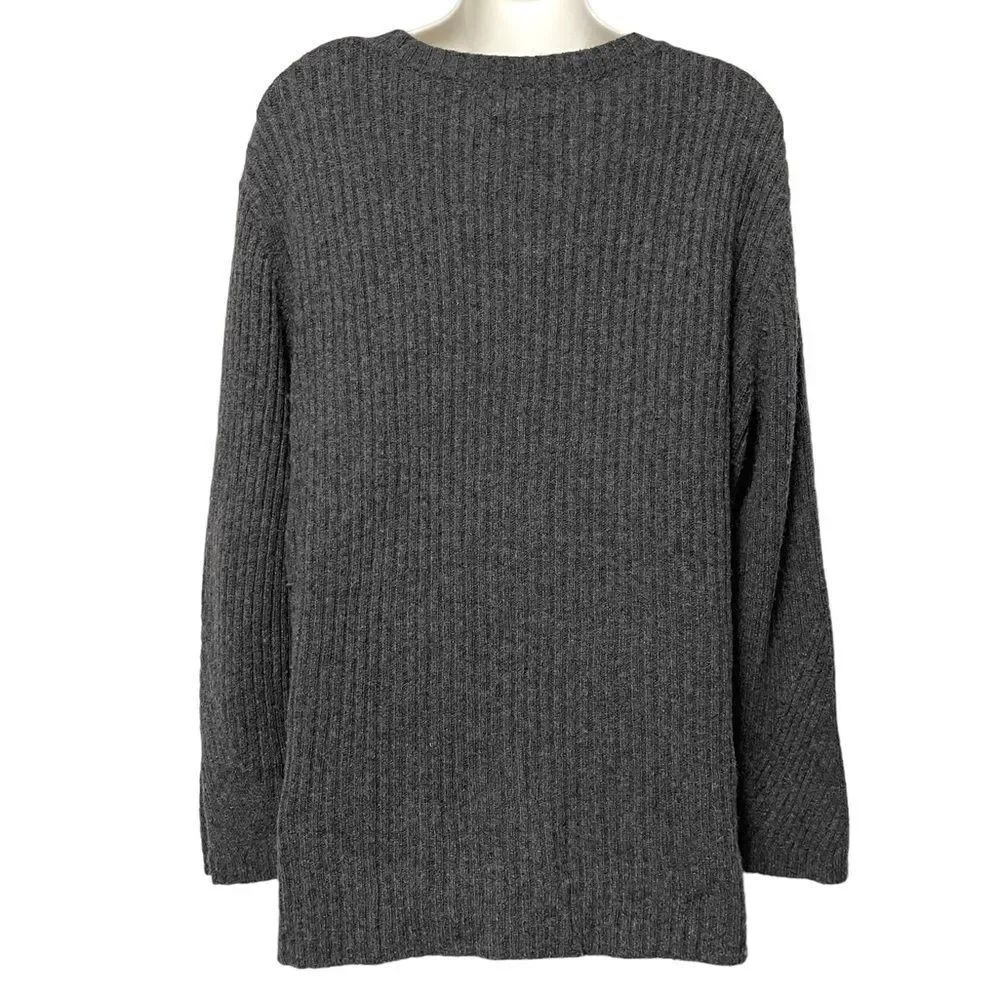 NAU Wool Blend Ribbed Sweater L - Picture 5 of 7